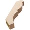 Ekena Millwork 3-inch W x 16-inch D x 16-inch H Valencia Rough Cedar Woodgrain TimberThane Knee Brace, Primed BRCUR03X16X16VALRCPR - alternate 6